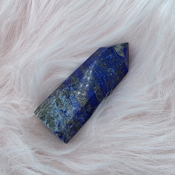 Blue Lapis Lazuli Quartz Crystal Stone Tower - Picture 7 of 7